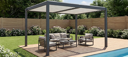Fristående bioklimatisk pergola